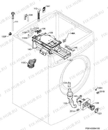 Взрыв-схема стиральной машины Zoppas PKH71470 - Схема узла Hydraulic System 272